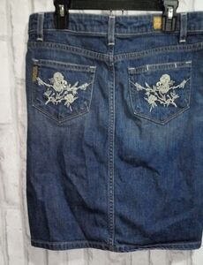 Paige Rosedale embroidered back pocket jea…